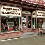 The store's window on Warren street, Hudson NY