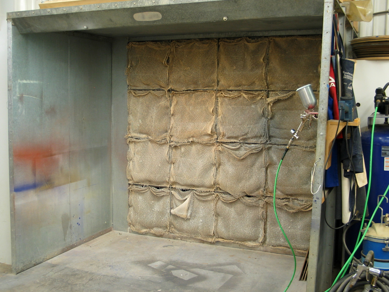 Building a spray booth