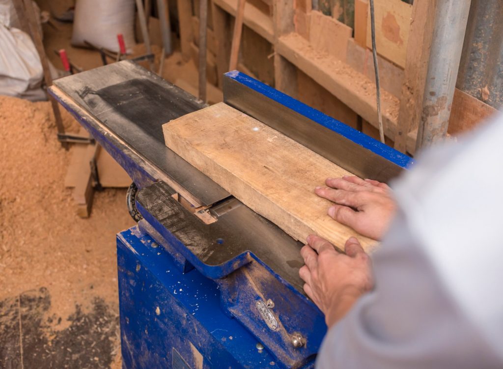 Person using a jointer