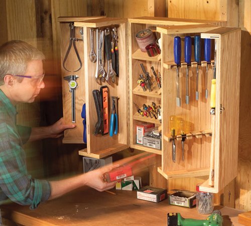 pantry door tool cabinet - popular woodworking magazine