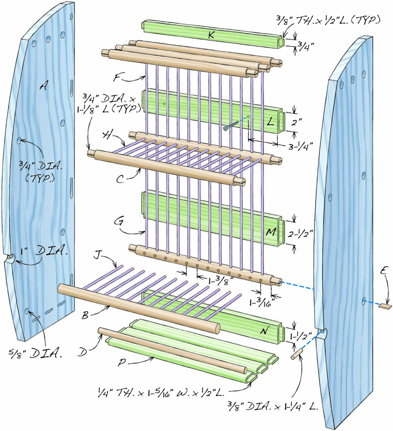 Wooden Plate Rack Plans