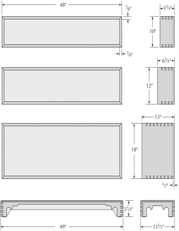 Monticello’s Stacking Bookcases | Popular Woodworking