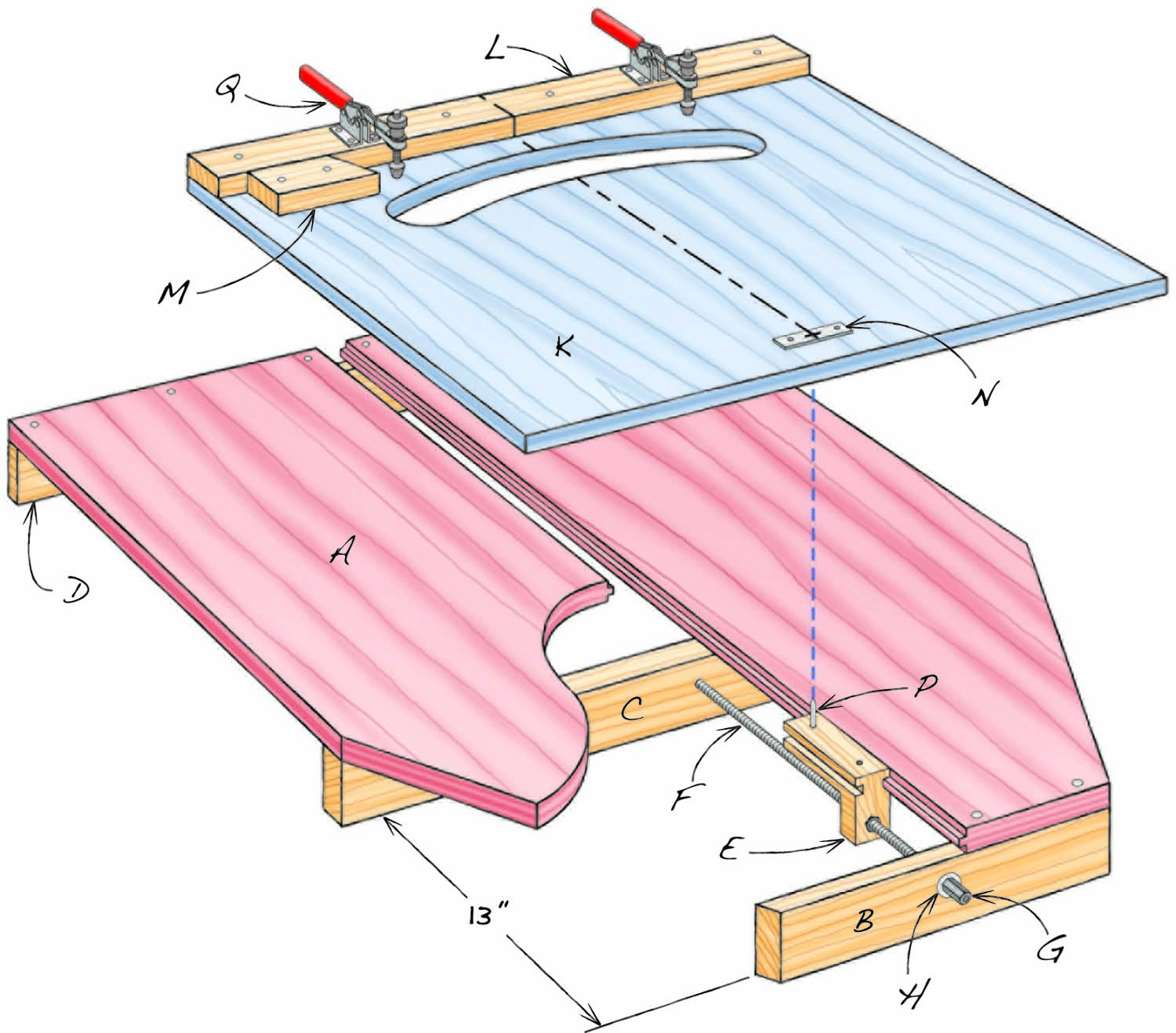 How to Build a Segmented-Rim Tabletop | Popular Woodworking