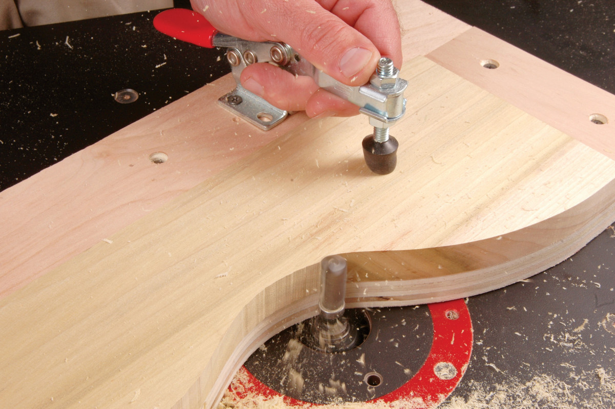 Workshop Tip: Template-rout your dog holes - FineWoodworking
