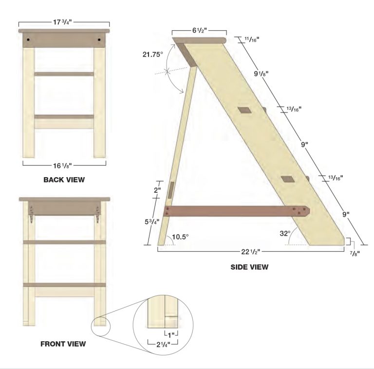 The Shaker Stepladder | Popular Woodworking