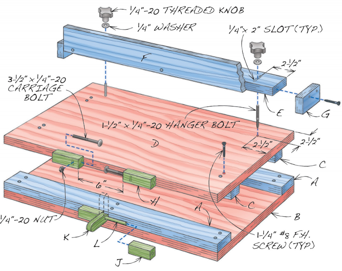 Drill Press Mortising Fixture 