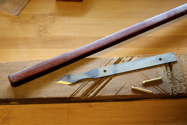 Marking Knife Build - Maple Burl Scales with Brass Liners & Pins :  r/woodworking