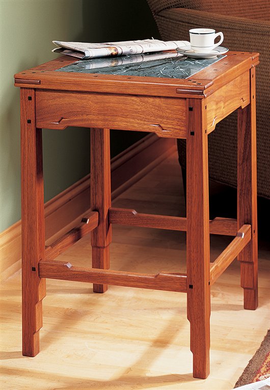 Greene and Greene-Style Side Table Popular Woodworking 