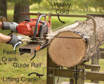 Chainsaw mill with hand crank new arrivals
