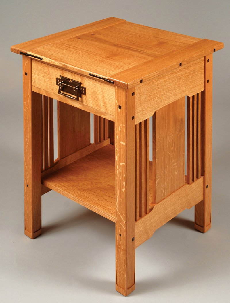 Arts &amp; Crafts Bedside Table Popular Woodworking Magazine