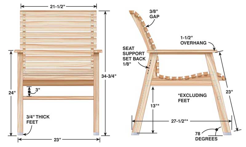 Patio Chair | Popular Woodworking Magazine