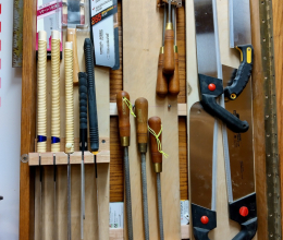  French Cleats Inside Tool Cabinets